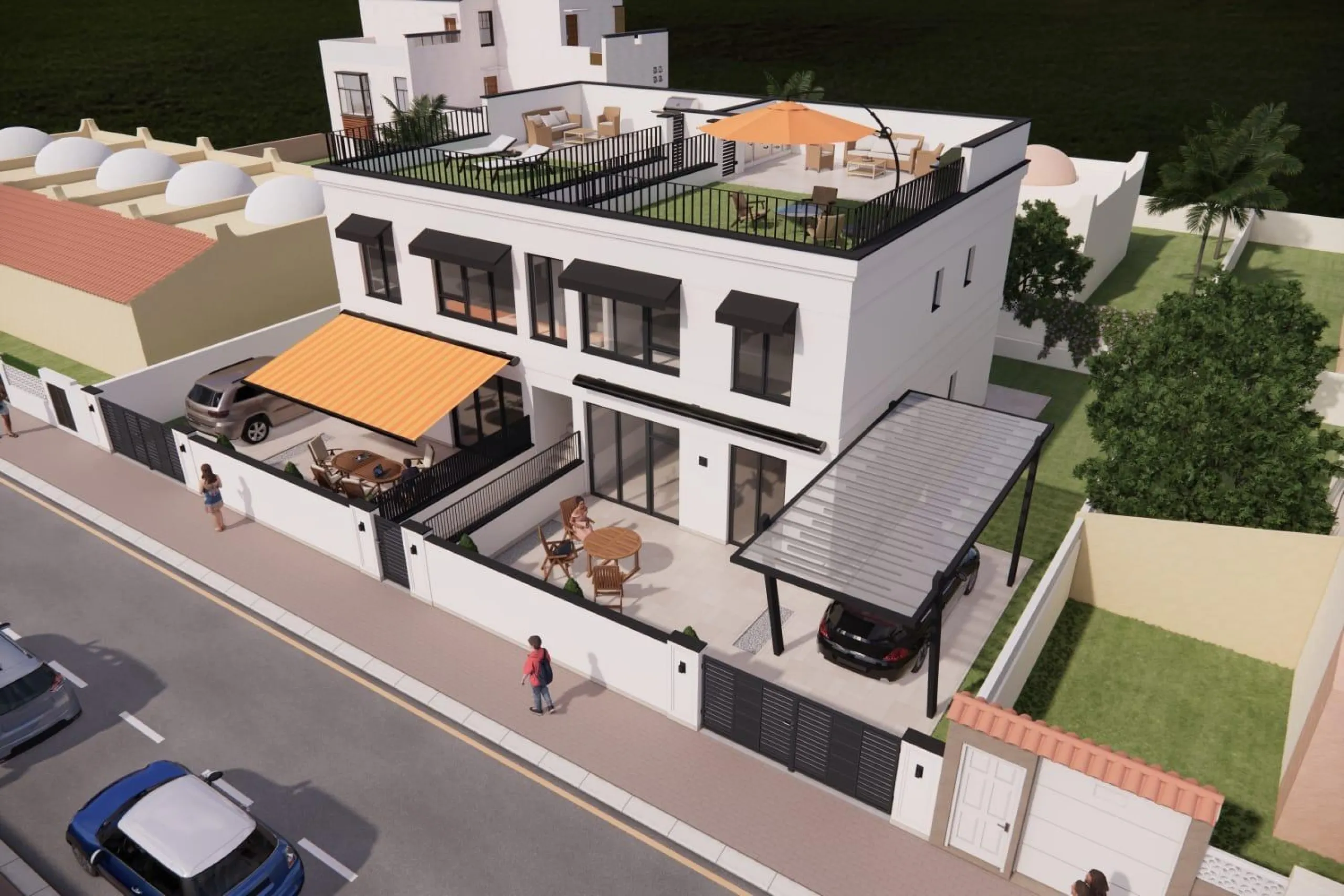 OBRA NUEVA! BUNGALOW EN PLANTA ALTA CON SOLARIUM PRIVADO DE 63 M2. 3 DORM. 2 BAÑOS. SUPERFICIE 71 M2.