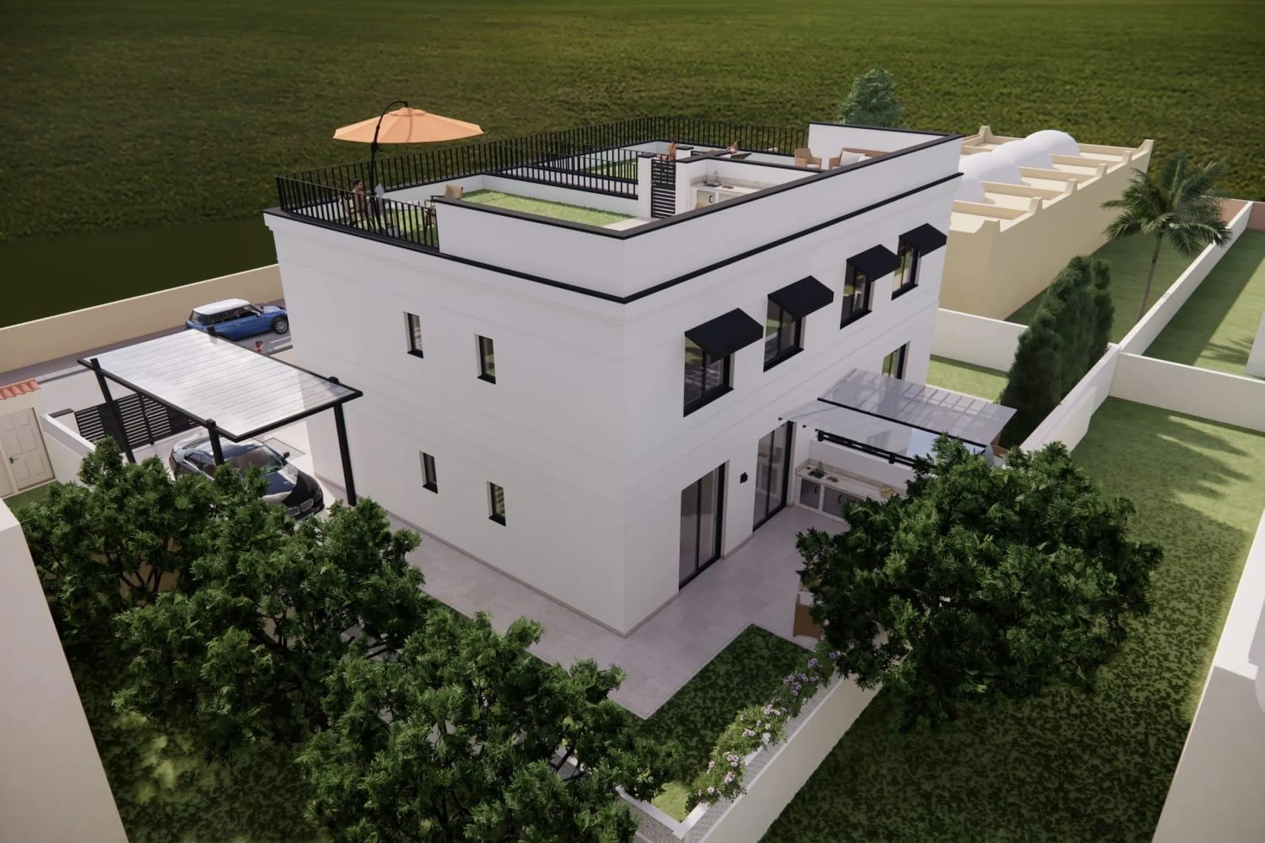 OBRA NUEVA! BUNGALOW EN PLANTA ALTA CON SOLARIUM PRIVADO DE 63 M2. 3 DORM. 2 BAÑOS. SUPERFICIE 71 M2.