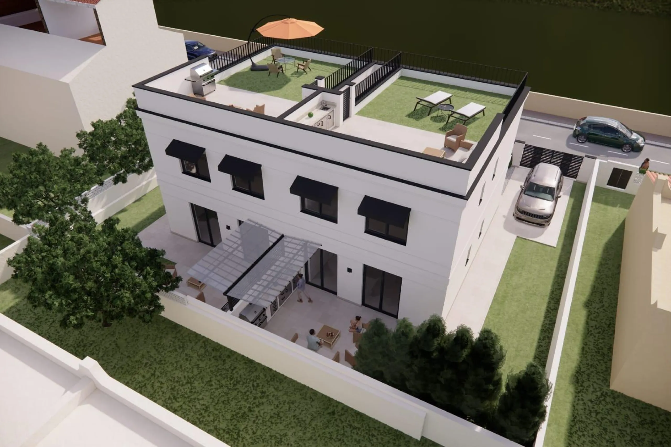 OBRA NUEVA! BUNGALOW EN PLANTA ALTA CON SOLARIUM PRIVADO DE 63 M2. 3 DORM. 2 BAÑOS. SUPERFICIE 71 M2.
