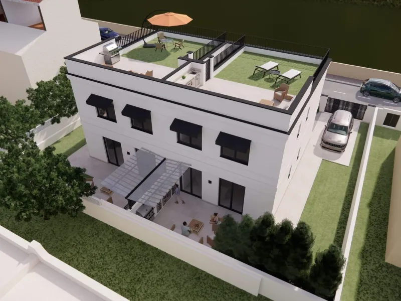 OBRA NUEVA! BUNGALOW EN PLANTA ALTA CON SOLARIUM PRIVADO DE 63 M2. 3 DORM. 2 BAÑOS. SUPERFICIE 71 M2.