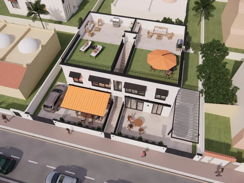 OBRA NUEVA! BUNGALOW EN PLANTA ALTA CON SOLARIUM PRIVADO DE 63 M2. 3 DORM. 2 BAÑOS. SUPERFICIE 71 M2.