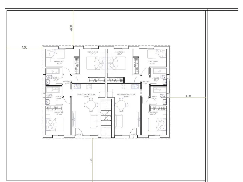 OBRA NUEVA! BUNGALOW EN PLANTA ALTA CON SOLARIUM PRIVADO DE 63 M2. 3 DORM. 2 BAÑOS. SUPERFICIE 71 M2.