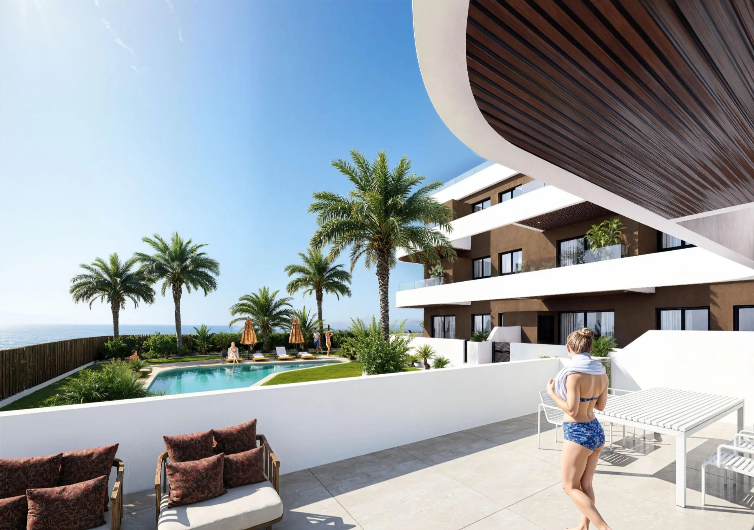 OBRA NUEVA EN GUARDAMAR DEL SEGURA! APARTAMENTO DE 2 DORM. 2 BAÑOS. TERRAZA DE 13 M2. GARAJE INCLUIDO. PISCINA.