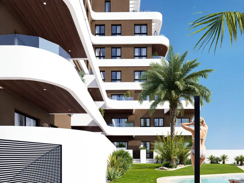 OBRA NUEVA EN GUARDAMAR DEL SEGURA! APARTAMENTO DE 2 DORM. 2 BAÑOS. TERRAZA DE 13 M2. GARAJE INCLUIDO. PISCINA.