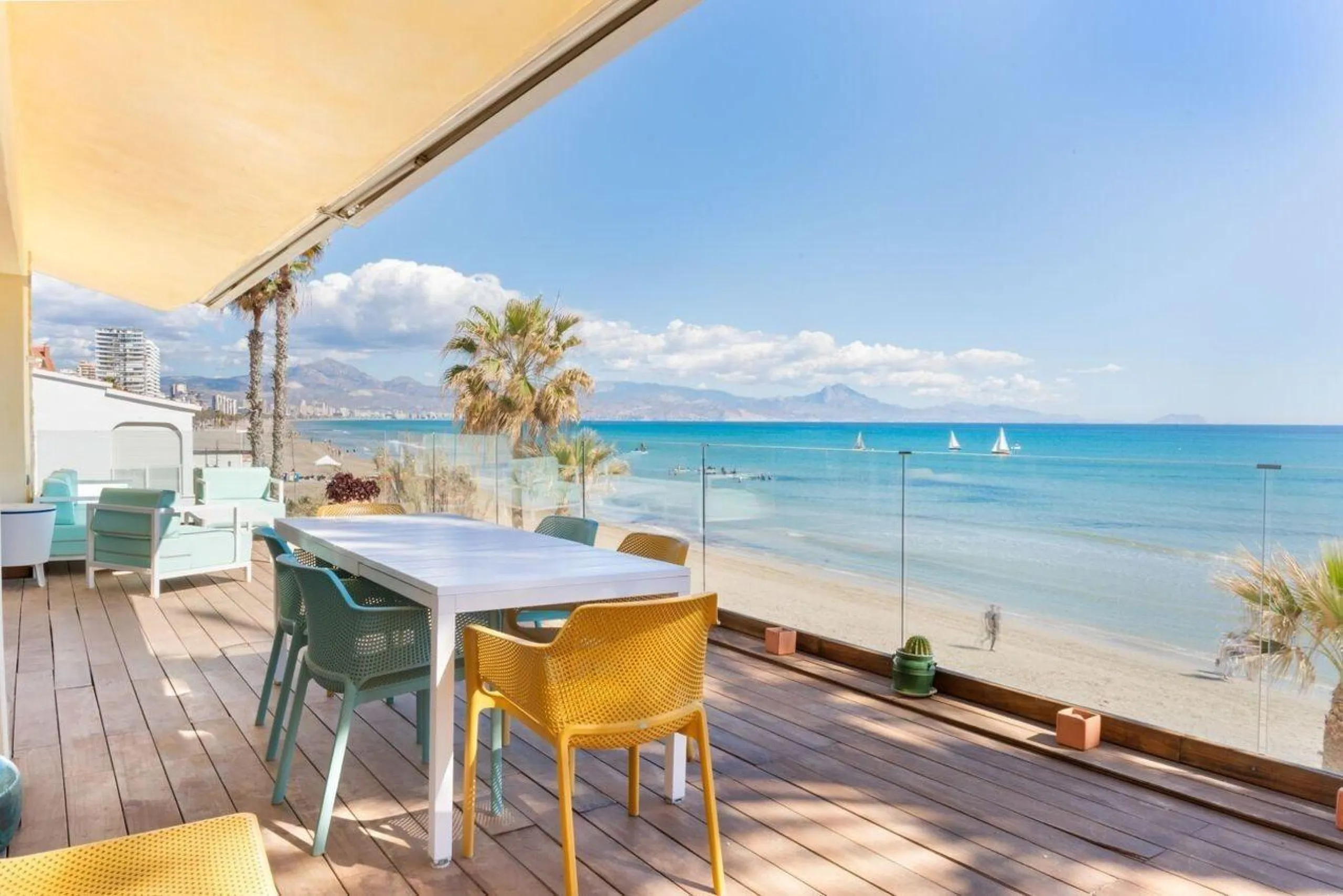Beachfront Villa with Direct Cove Access in Cabo de las Huertas, Alicante