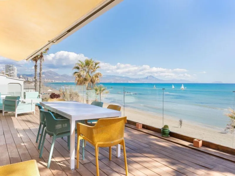 Beachfront Villa with Direct Cove Access in Cabo de las Huertas, Alicante