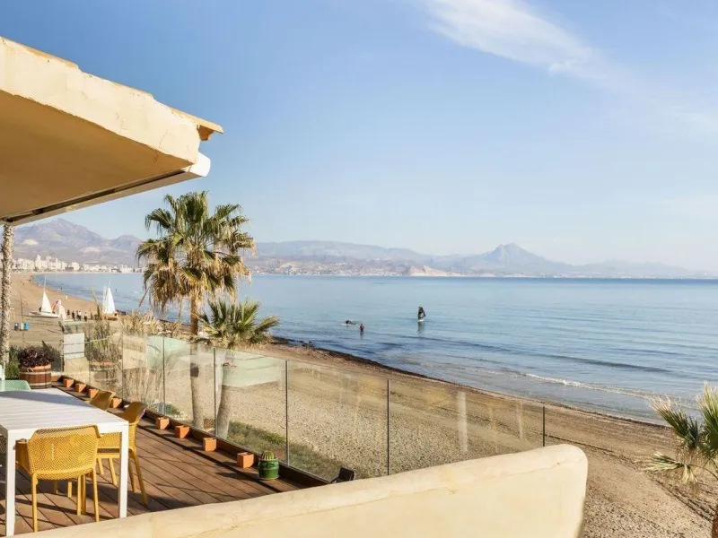Beachfront Villa with Direct Cove Access in Cabo de las Huertas, Alicante