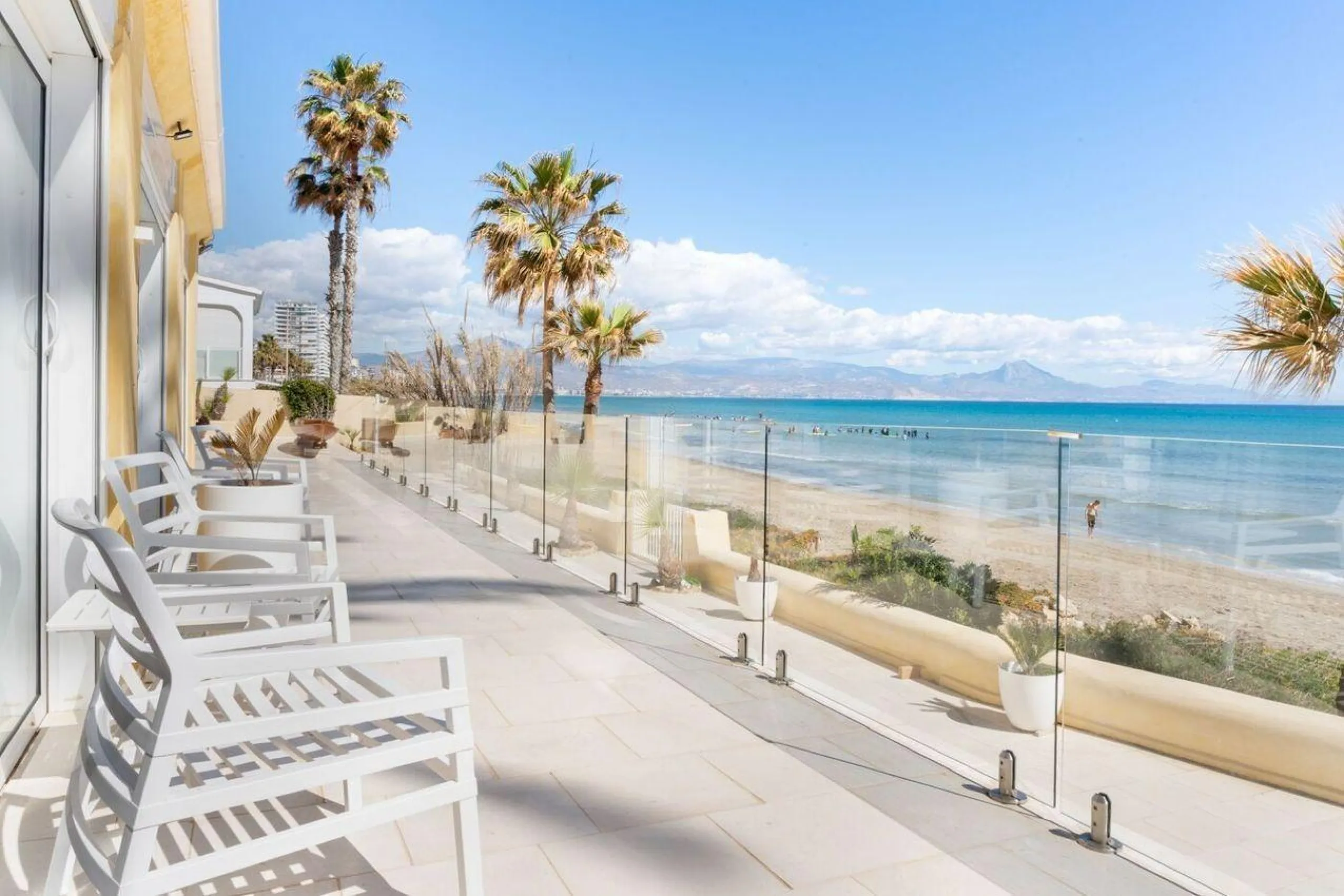 Beachfront Villa with Direct Cove Access in Cabo de las Huertas, Alicante