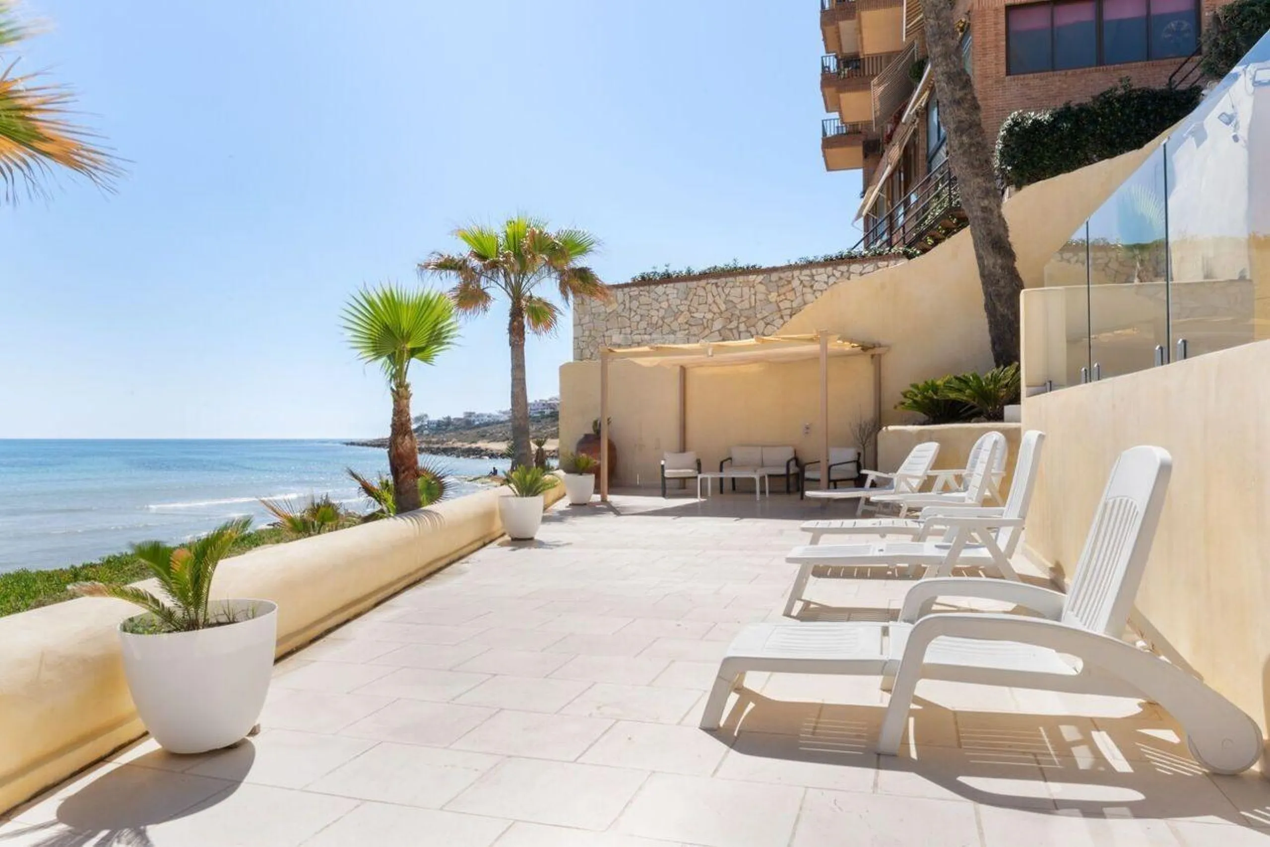 Beachfront Villa with Direct Cove Access in Cabo de las Huertas, Alicante