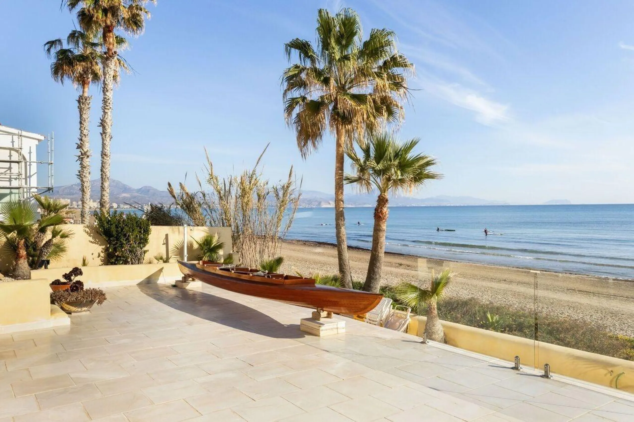 Beachfront Villa with Direct Cove Access in Cabo de las Huertas, Alicante