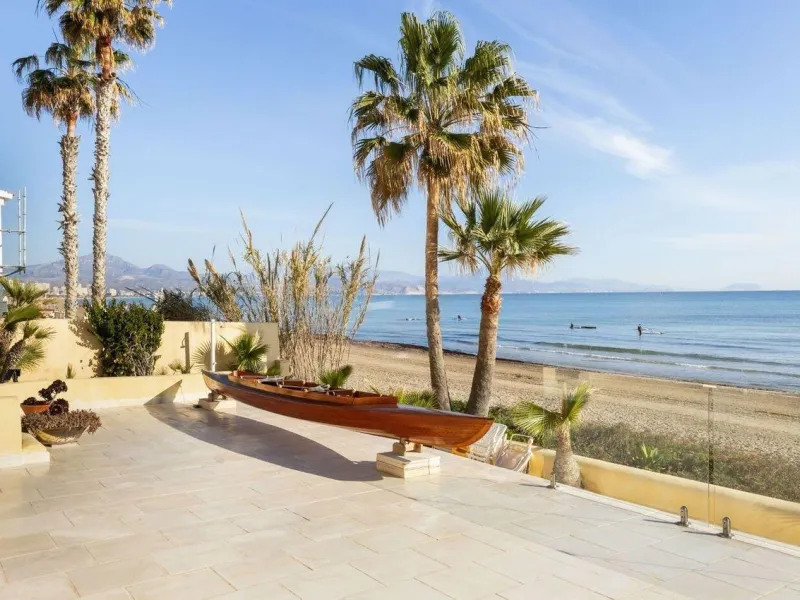 Beachfront Villa with Direct Cove Access in Cabo de las Huertas, Alicante