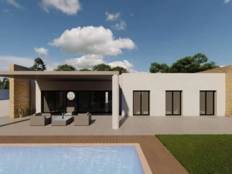 Amplia Villa Unifamiliar Independiente OBRA NUEVA con Piscina en Entorno Natural. Proyecto de 4 Villas ampliable.