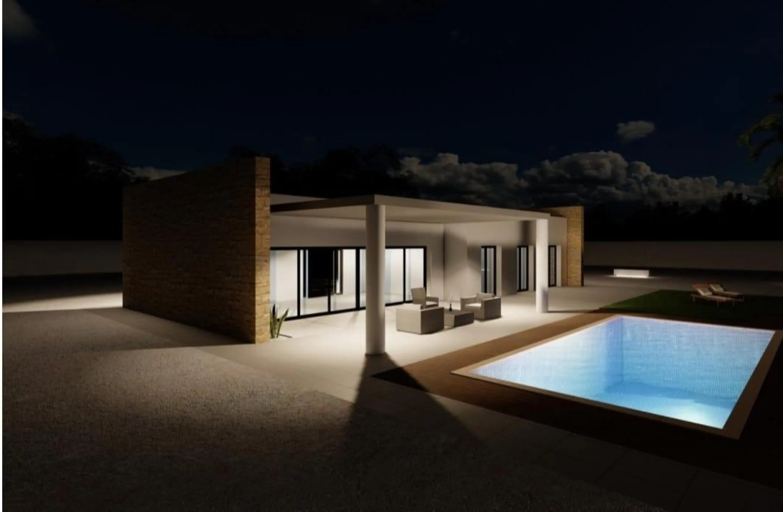 Amplia Villa Unifamiliar Independiente OBRA NUEVA con Piscina en Entorno Natural. Proyecto de 4 Villas ampliable.