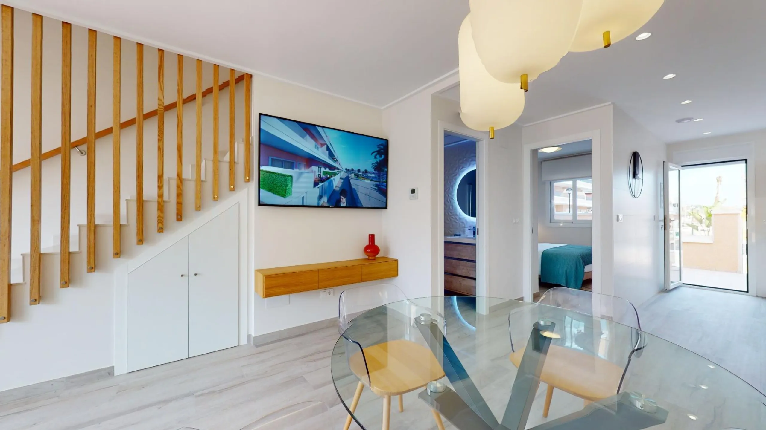 ADOSADOS DE OBRA NUEVA EN PILAR DE LA HORADADA. 3 DORM. 2 BAÑOS. CON PLAZA DE GARAJE Y PISCINA. 83 M2. JARDIN 33 M2. SOLARIUM 34 M2.