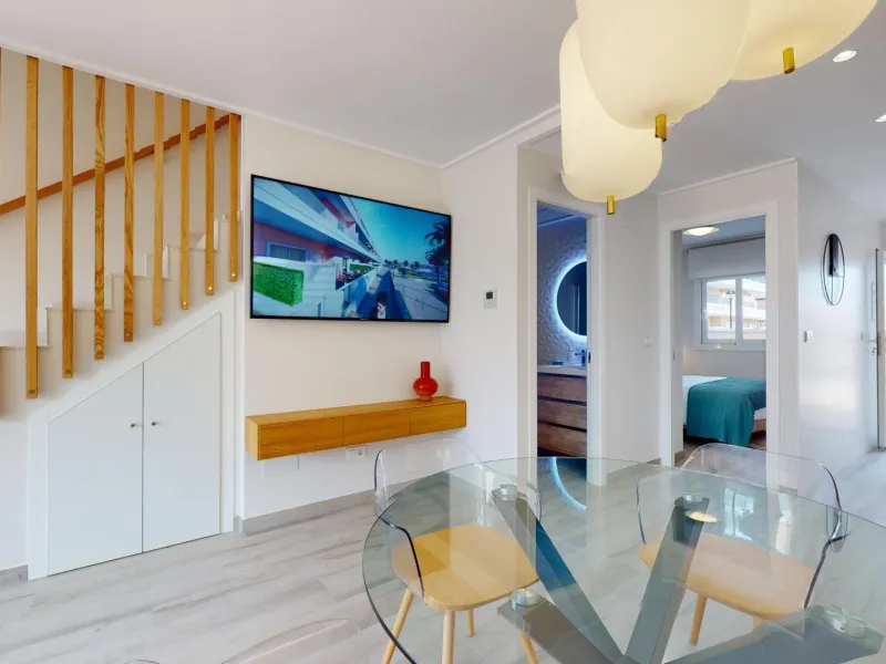 ADOSADOS DE OBRA NUEVA EN PILAR DE LA HORADADA. 3 DORM. 2 BAÑOS. CON PLAZA DE GARAJE Y PISCINA. 83 M2. JARDIN 33 M2. SOLARIUM 34 M2.