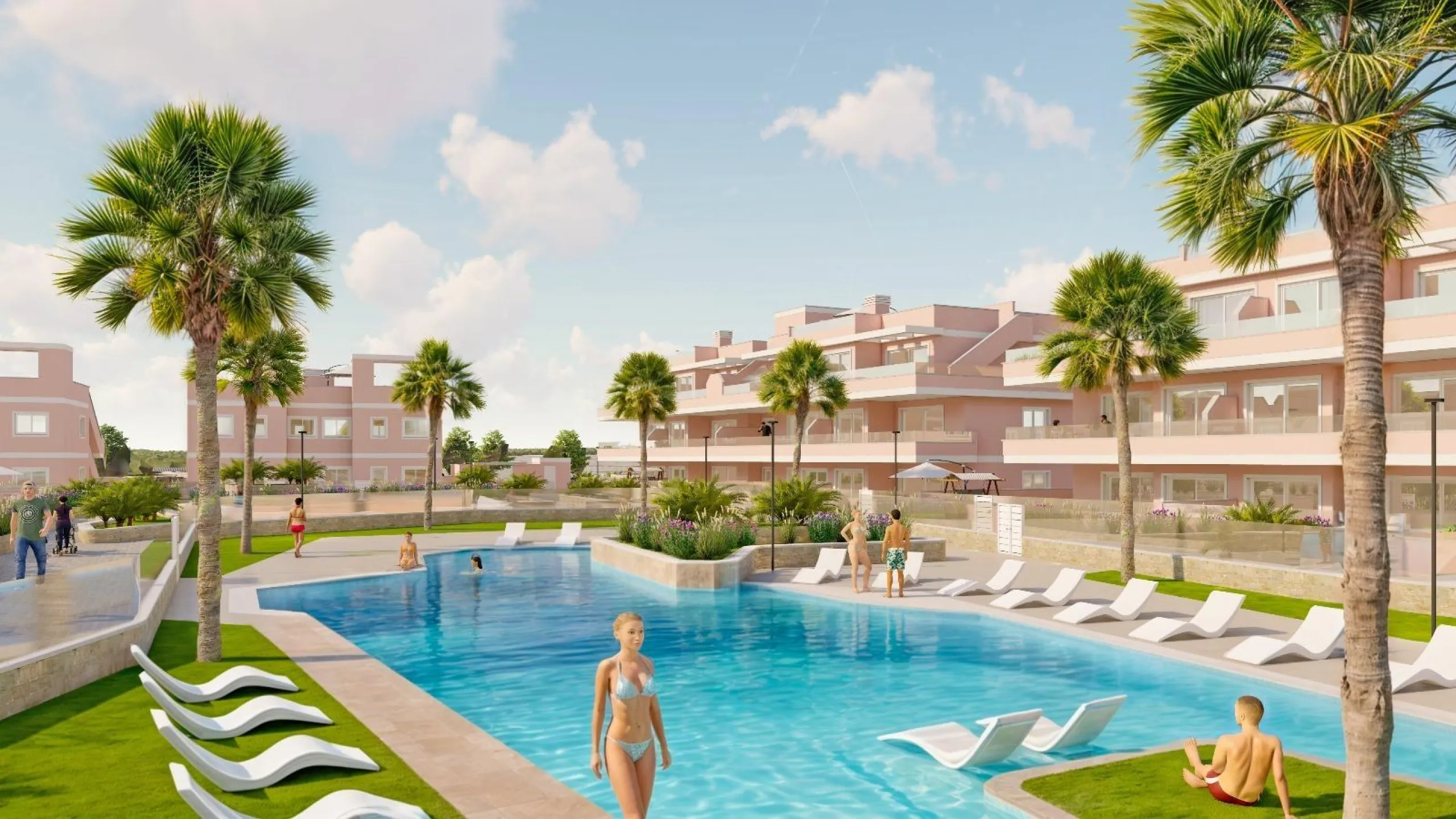 BUNGALOWS DE OBRA NUEVA EN PILAR DE LA HORADADA CON JARDIN DE 57 M2 Y TERRAZA DE 33 M2. GARAJE INCLUIDO. 3 DORM. 2 BAÑOS.
