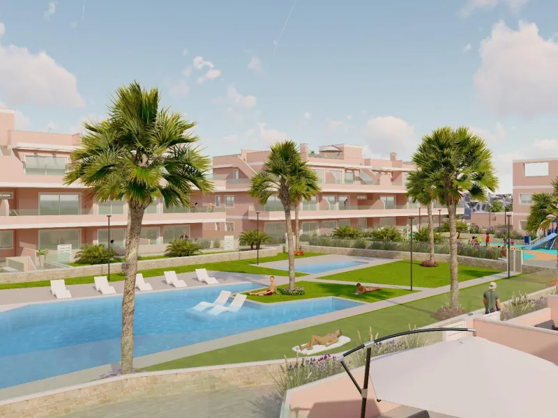 BUNGALOWS DE OBRA NUEVA EN PILAR DE LA HORADADA CON JARDIN DE 57 M2 Y TERRAZA DE 33 M2. GARAJE INCLUIDO. 3 DORM. 2 BAÑOS.