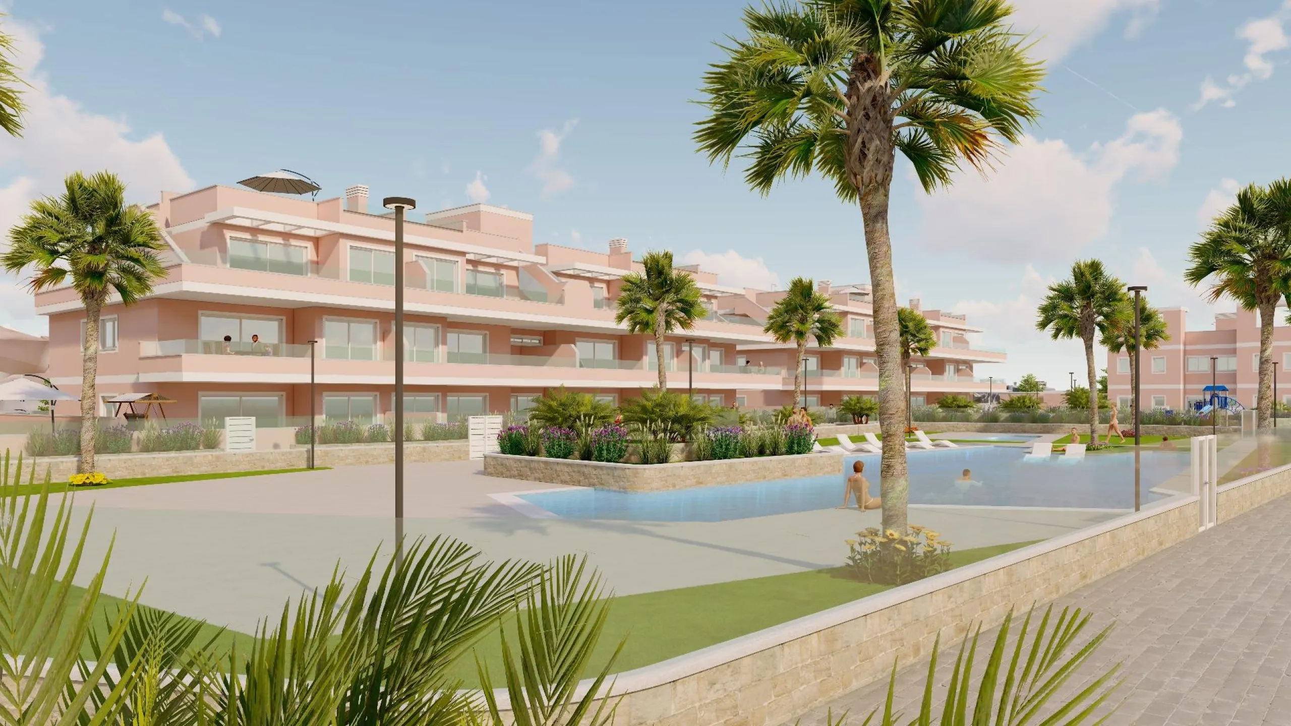 BUNGALOWS DE OBRA NUEVA EN PILAR DE LA HORADADA CON JARDIN DE 57 M2 Y TERRAZA DE 33 M2. GARAJE INCLUIDO. 3 DORM. 2 BAÑOS.