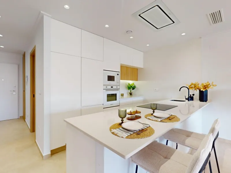 APARTAMENTOS DE OBRA NUEVA EN PILAR DE LA HORADADA CON GARAJE INCLUIDO. 100 M2.TERRAZAS DE 25 M2. 3 DORM. 2 BAÑOS. PISCINA.