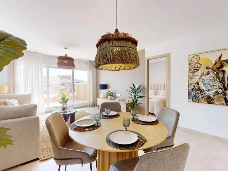 APARTAMENTOS DE OBRA NUEVA EN PILAR DE LA HORADADA CON GARAJE INCLUIDO. 100 M2.TERRAZAS DE 25 M2. 3 DORM. 2 BAÑOS. PISCINA.