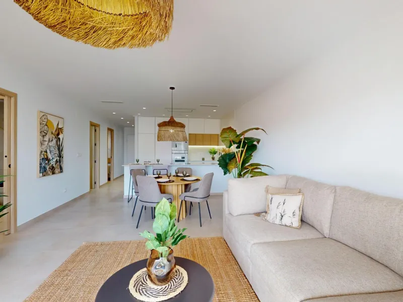APARTAMENTOS DE OBRA NUEVA EN PILAR DE LA HORADADA CON GARAJE INCLUIDO. 100 M2.TERRAZAS DE 25 M2. 3 DORM. 2 BAÑOS. PISCINA.