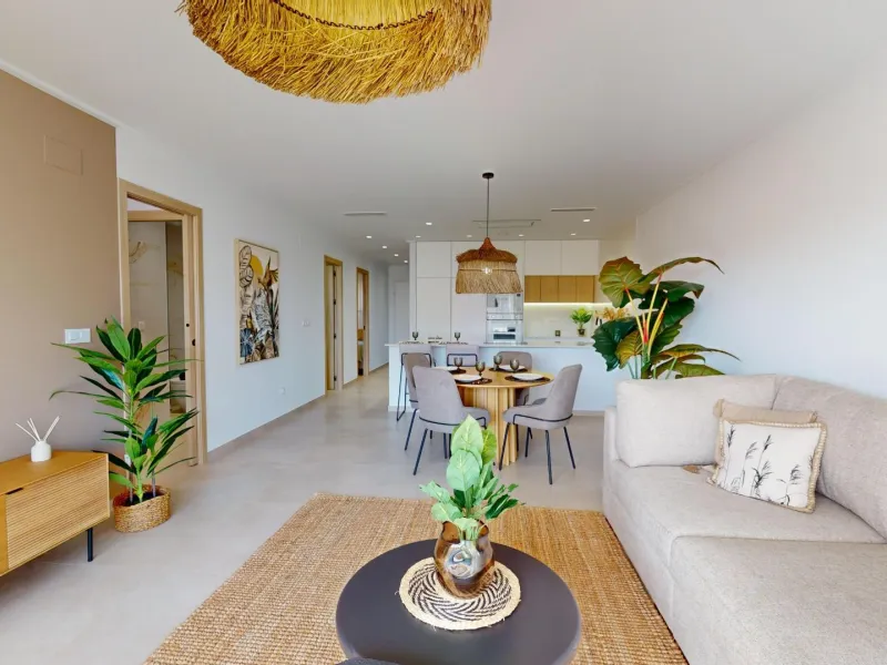 APARTAMENTOS DE OBRA NUEVA EN PILAR DE LA HORADADA CON GARAJE INCLUIDO. 100 M2.TERRAZAS DE 25 M2. 3 DORM. 2 BAÑOS. PISCINA.