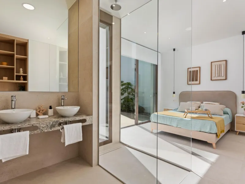 NEW BUILD VILLA IN LOS ALCÁZARES WITH VIEWS TO MAR MENOR. WITH PRIVATE POOL AND PARKING. 3 BEDROOMS. 2 BATHROOMS. PLOT 297 M2.