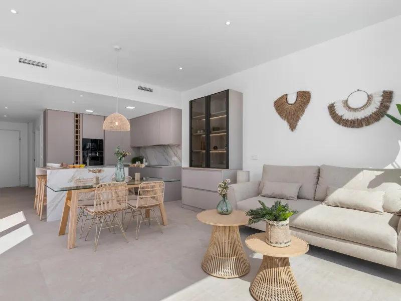 NEW BUILD VILLA IN LOS ALCÁZARES WITH VIEWS TO MAR MENOR. WITH PRIVATE POOL AND PARKING. 3 BEDROOMS. 2 BATHROOMS. PLOT 297 M2.