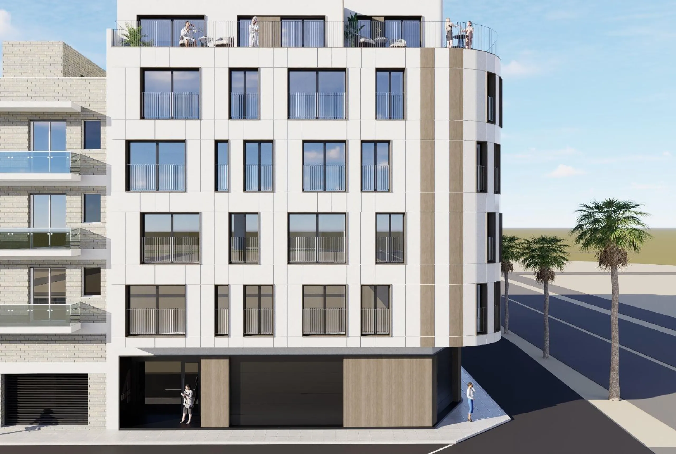 APARTAMENTOS DE OBRA NUEVA A 70 METROS DE PLAYA. 1 DORM. 1 BAÑO. CON SUPERFICIE DE 40 M2. CON PICSINA COMUNITARIA.