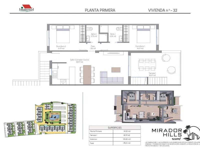 Penthouse de Élite en Mirador Hills Resort, Finestrat — ¡Vida en la Cima!