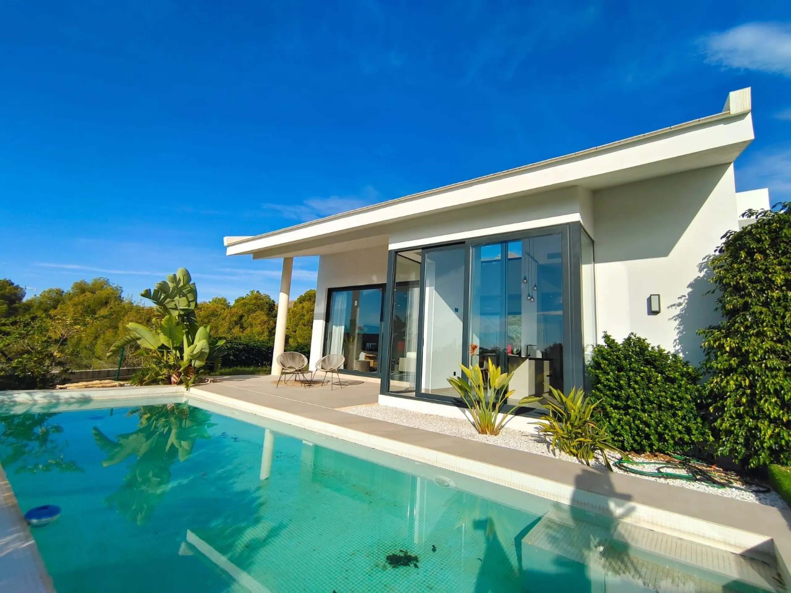 Designer villa with sea views