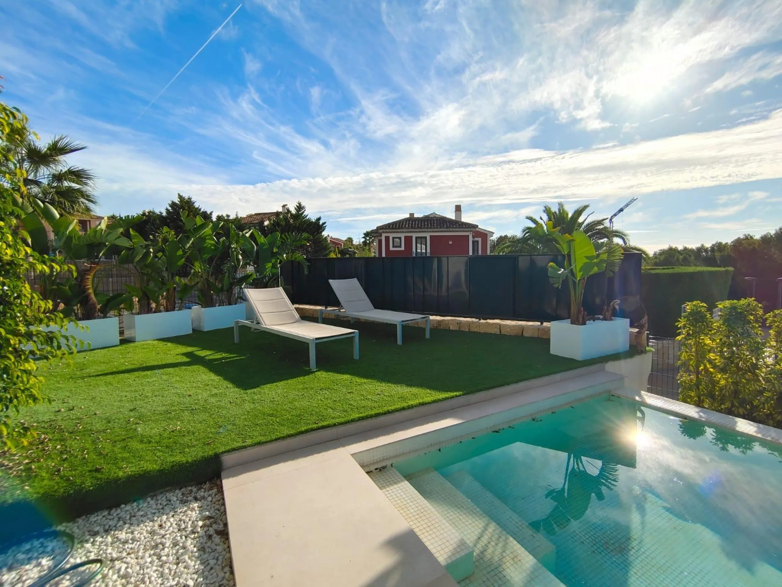 Designer villa with sea views