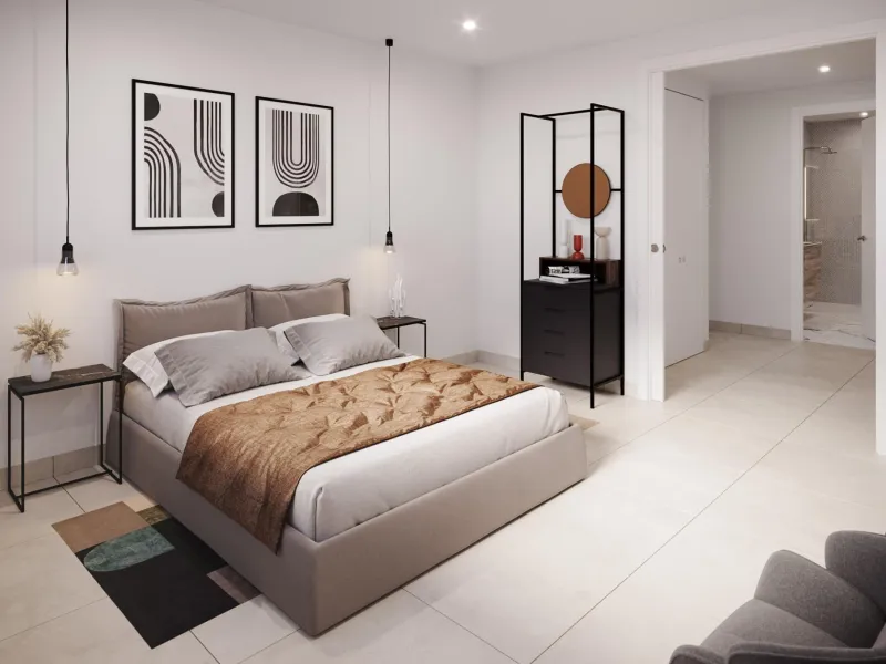 APARTAMENTOS DE OBRA NUEVA EN SANTA POLA CERCA DE PLAYA. 2 DORM. 2 BAÑOS. 76 M2 SUPERFICIE. PISCINA COMUNITARIA.