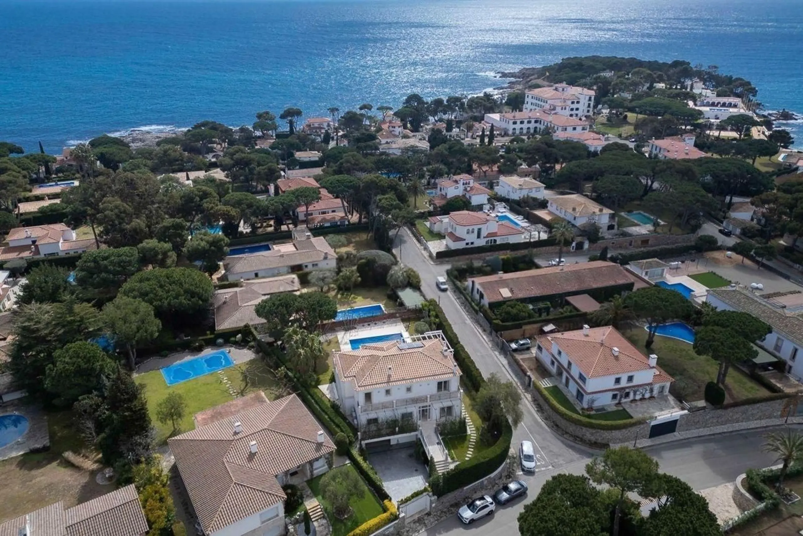 Luxury villa with open sea views in La Gavina, S’Agaró, Costa Brava