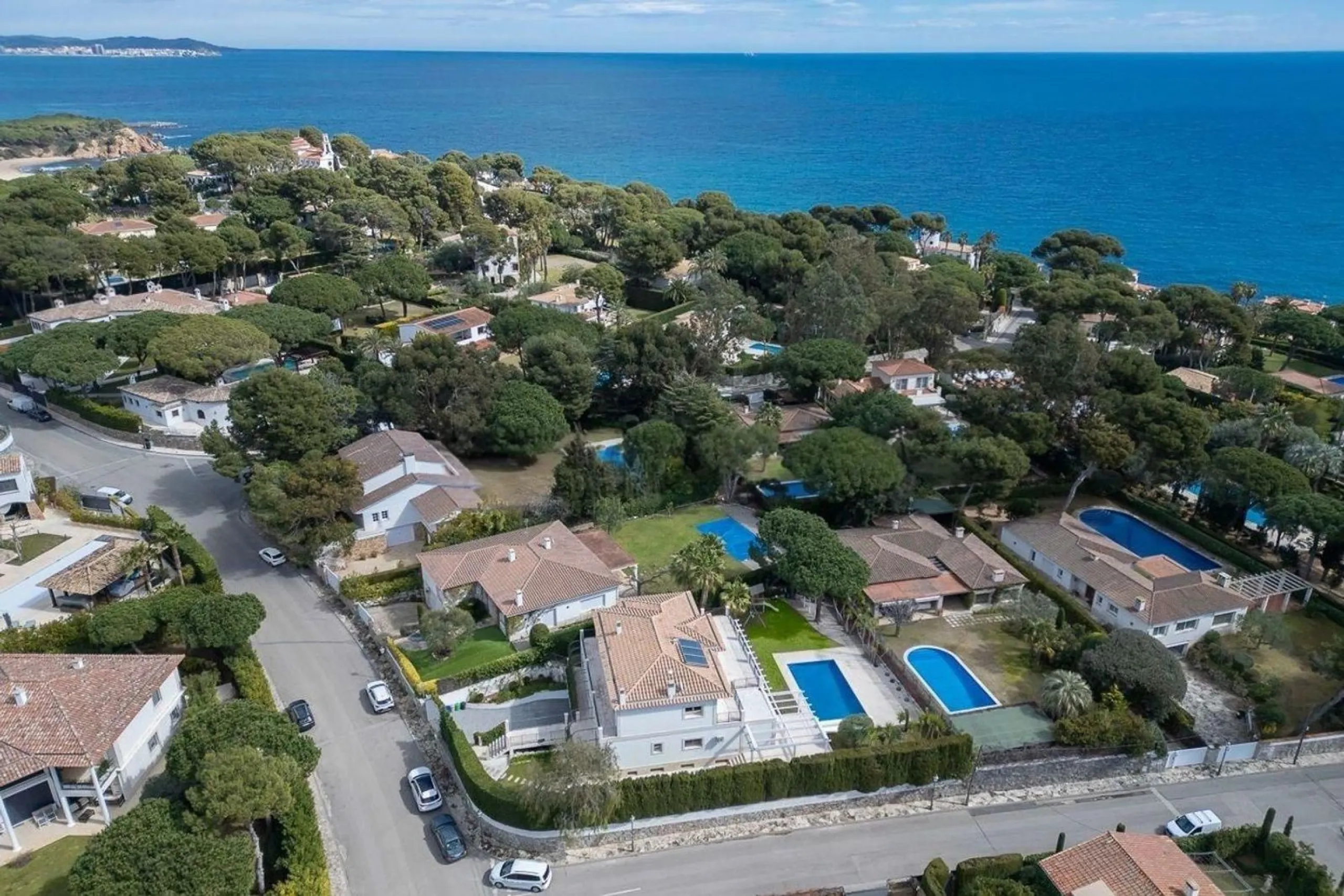 Luxury villa with open sea views in La Gavina, S’Agaró, Costa Brava