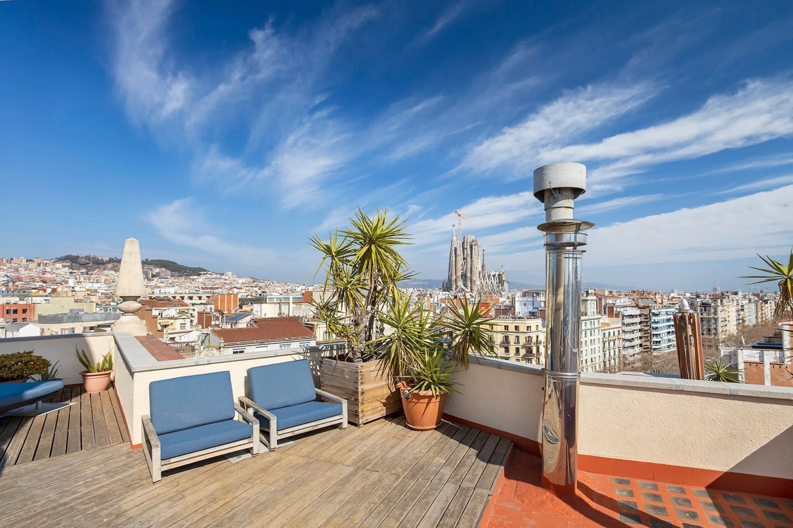 Ático singular con terrazas panorámicas en el Eixample, Barcelona