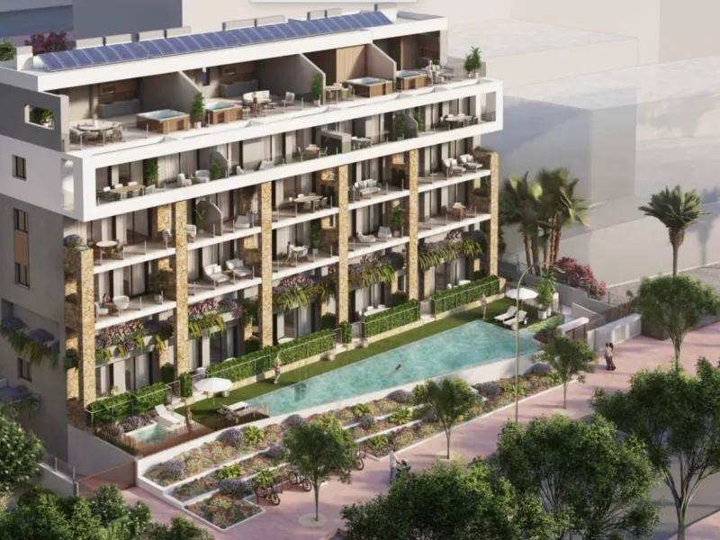 Apartamentos frente al mar, a tan solo 400m de la playa 🏝️