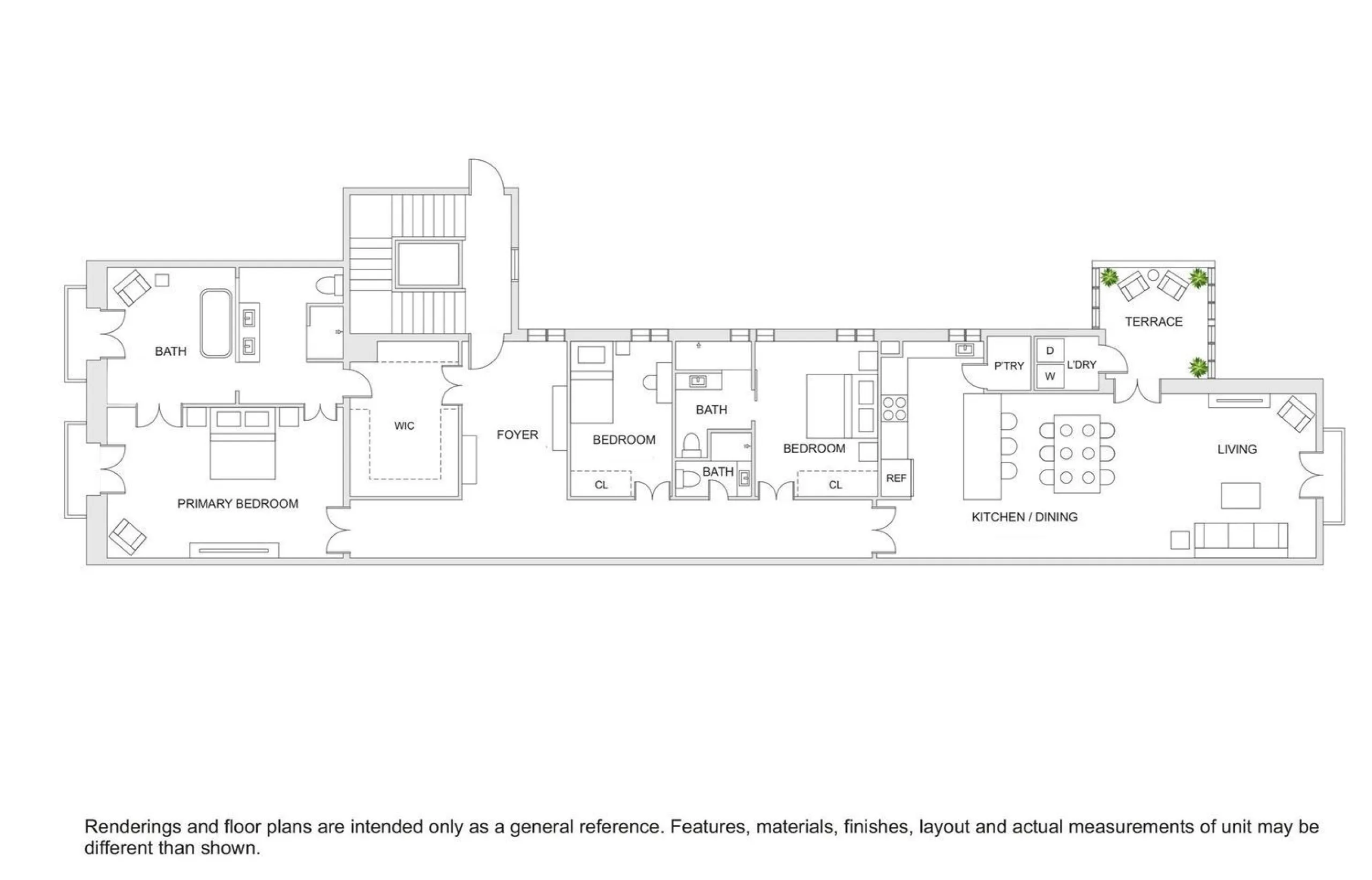 Vivienda reformada con galería y techos altos junto al Arc de Triomf, Barcelona
