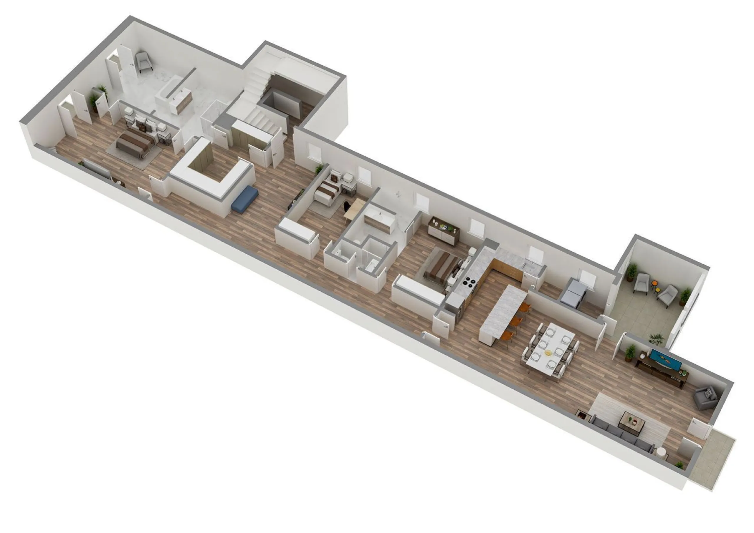 Vivienda reformada con galería y techos altos junto al Arc de Triomf, Barcelona