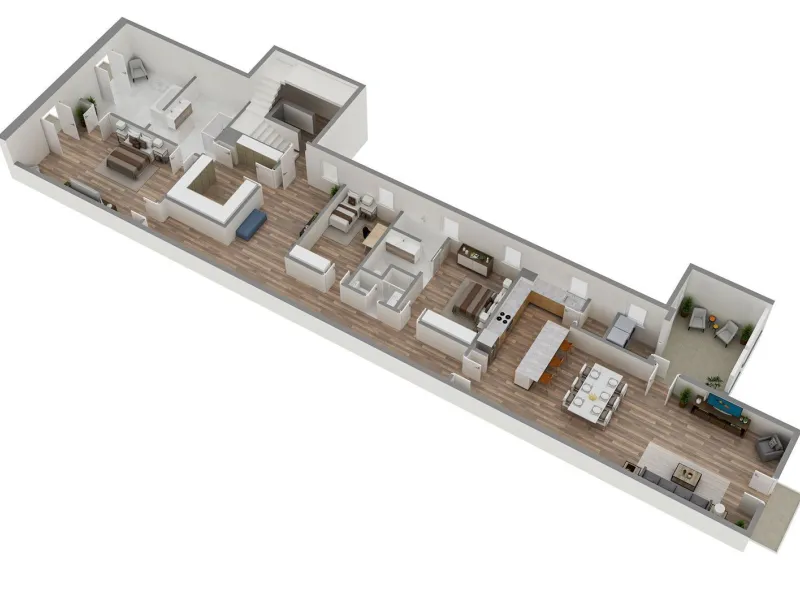Vivienda reformada con galería y techos altos junto al Arc de Triomf, Barcelona