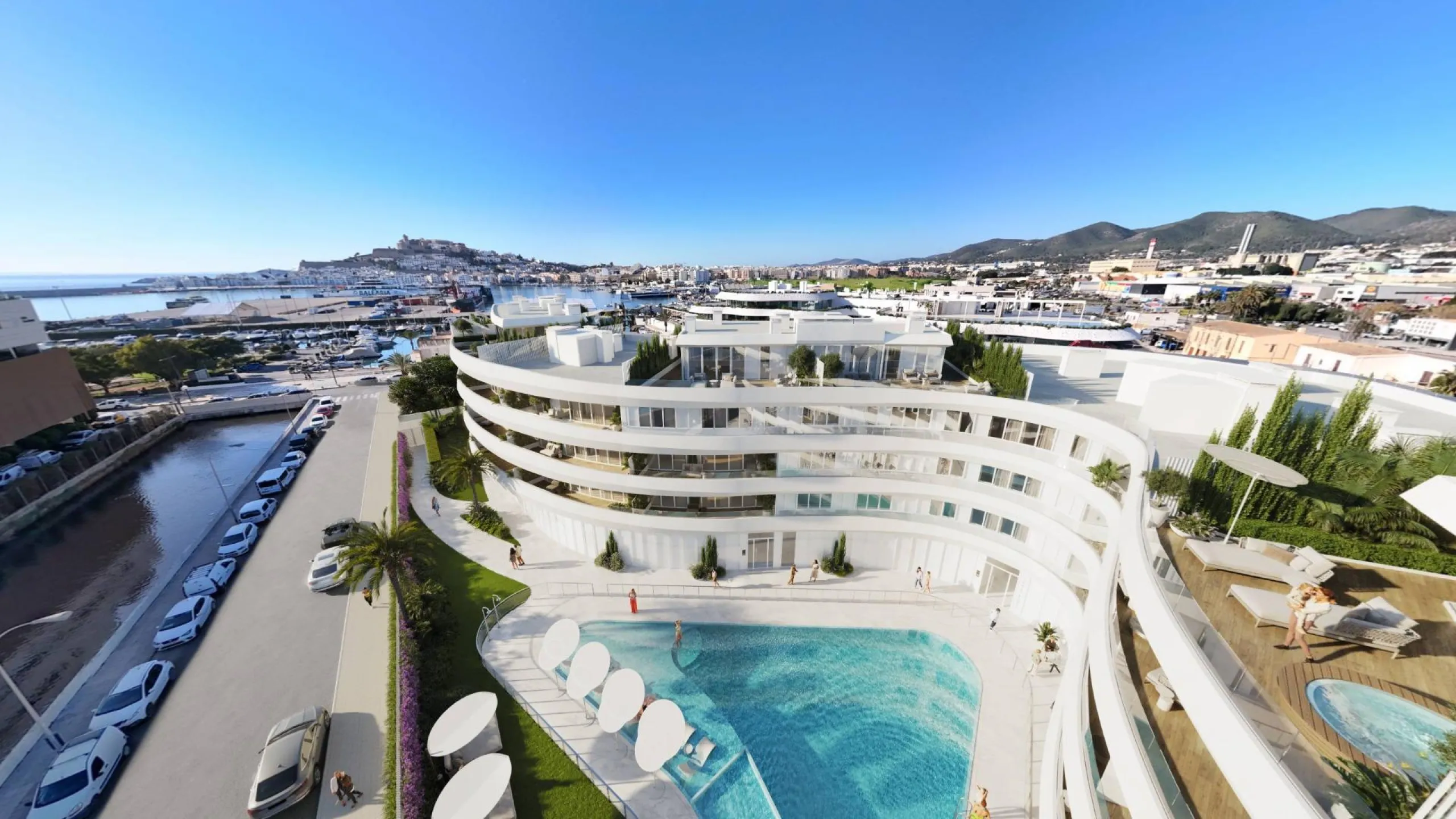 LUXURIOUS AND EXCLUSIVE NEW DEVELOPMENT IN MARINA BOTAFOCH, IBIZA – 2-Bedroom Properties