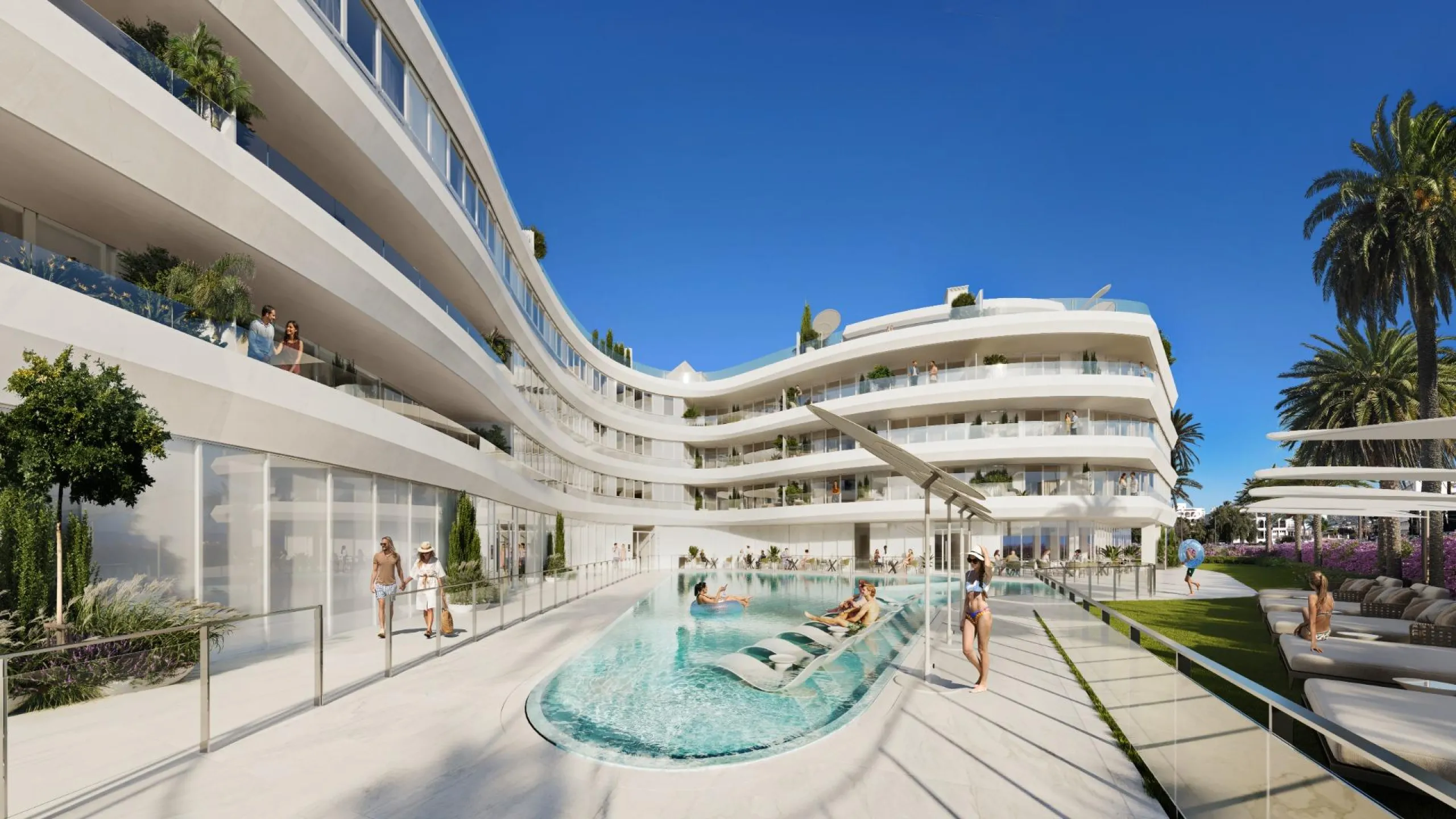 LUXURIOUS AND EXCLUSIVE NEW DEVELOPMENT IN MARINA BOTAFOCH, IBIZA – 2-Bedroom Properties