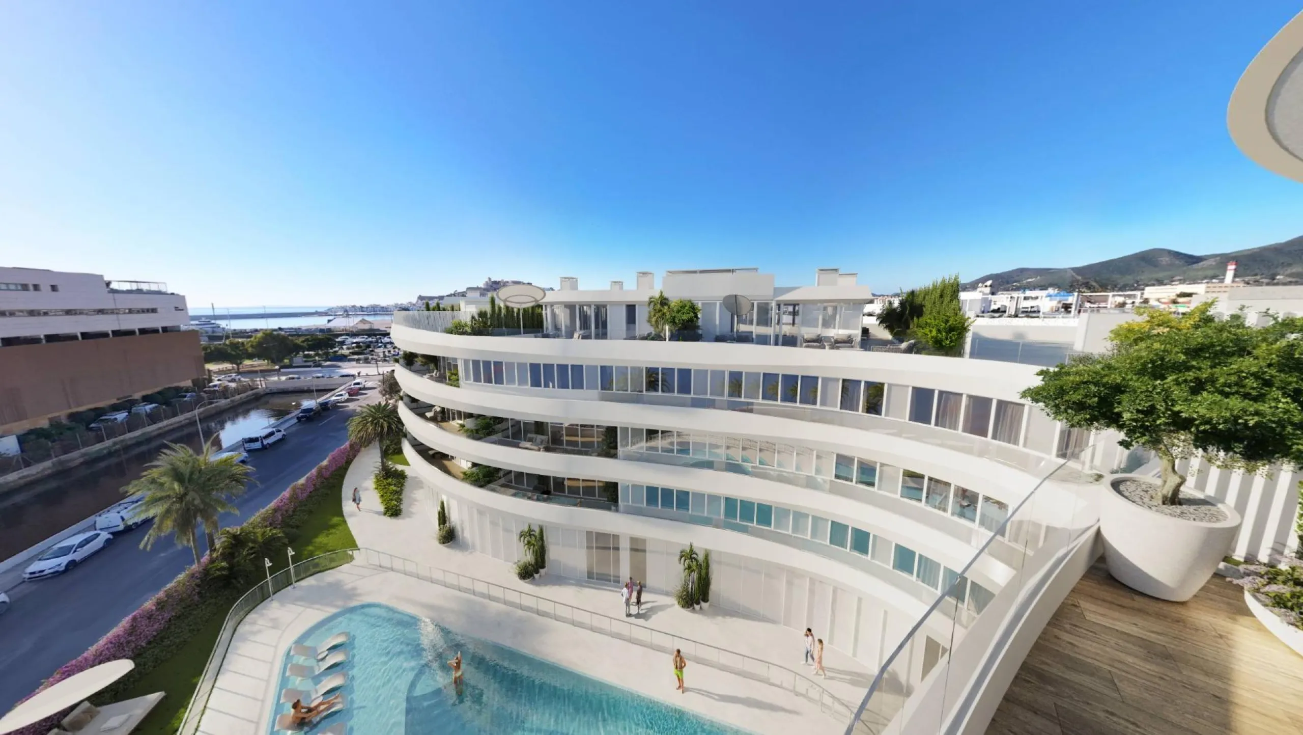 LUXURIOUS AND EXCLUSIVE NEW DEVELOPMENT IN MARINA BOTAFOCH, IBIZA – 2-Bedroom Properties