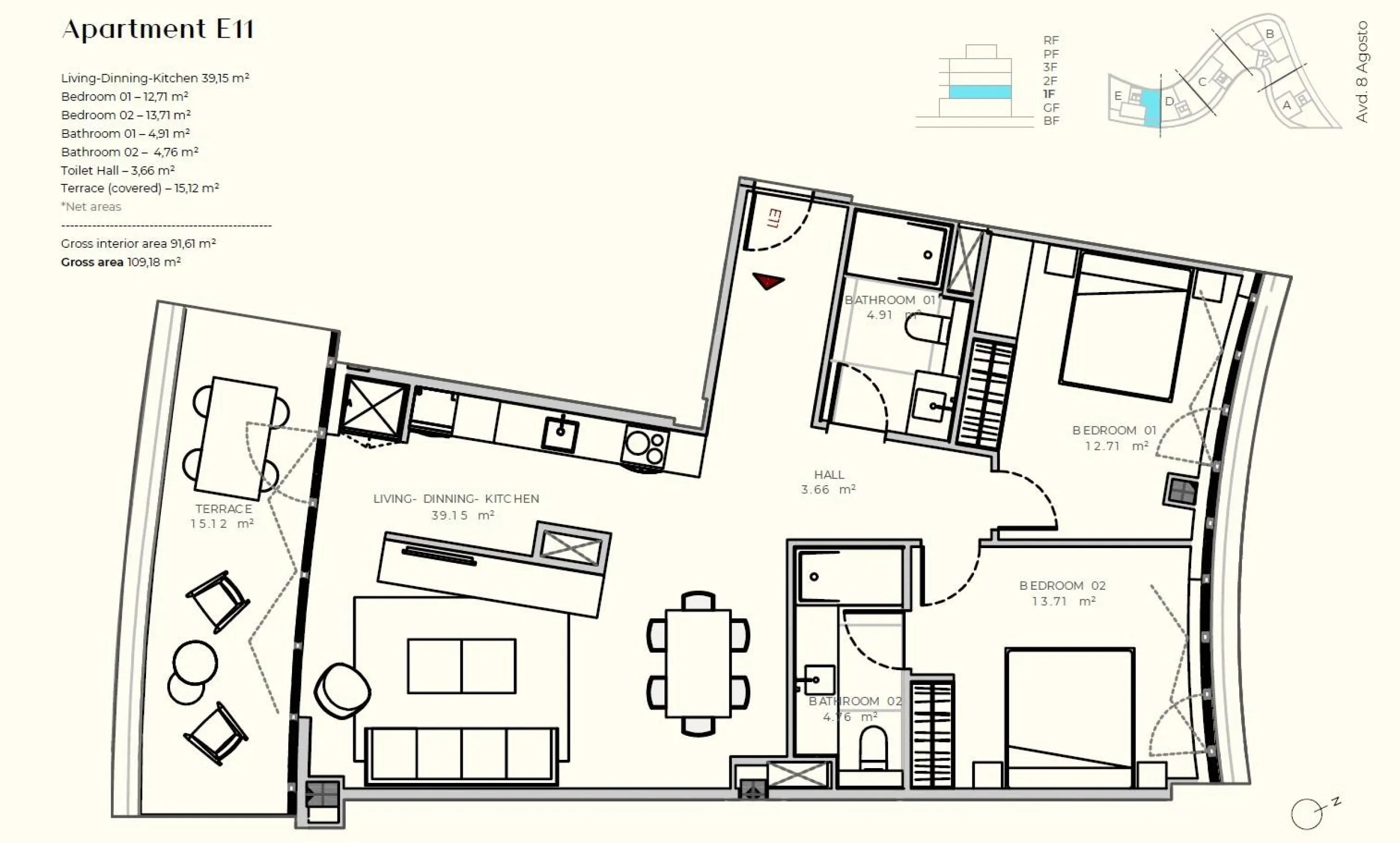 LUXURIOUS AND EXCLUSIVE NEW DEVELOPMENT IN MARINA BOTAFOCH, IBIZA – 2-Bedroom Properties