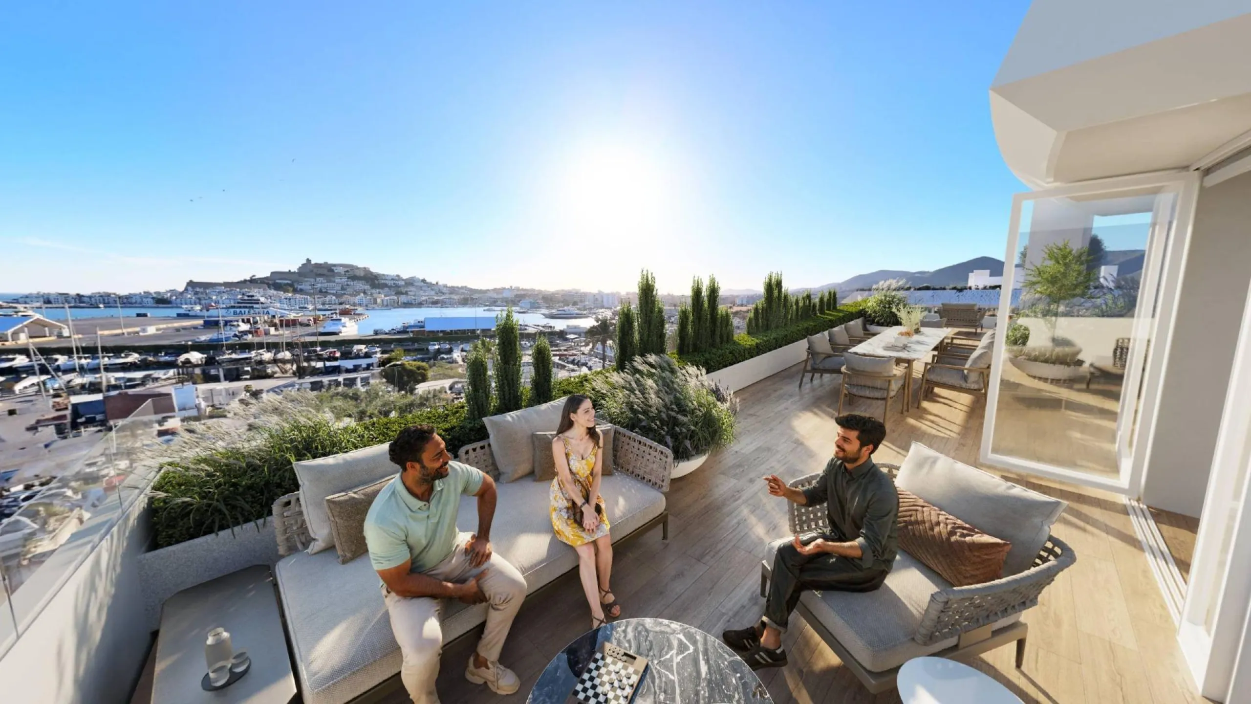 LUXURIOUS AND EXCLUSIVE NEW DEVELOPMENT IN MARINA BOTAFOCH, IBIZA – Duplex Penthouses