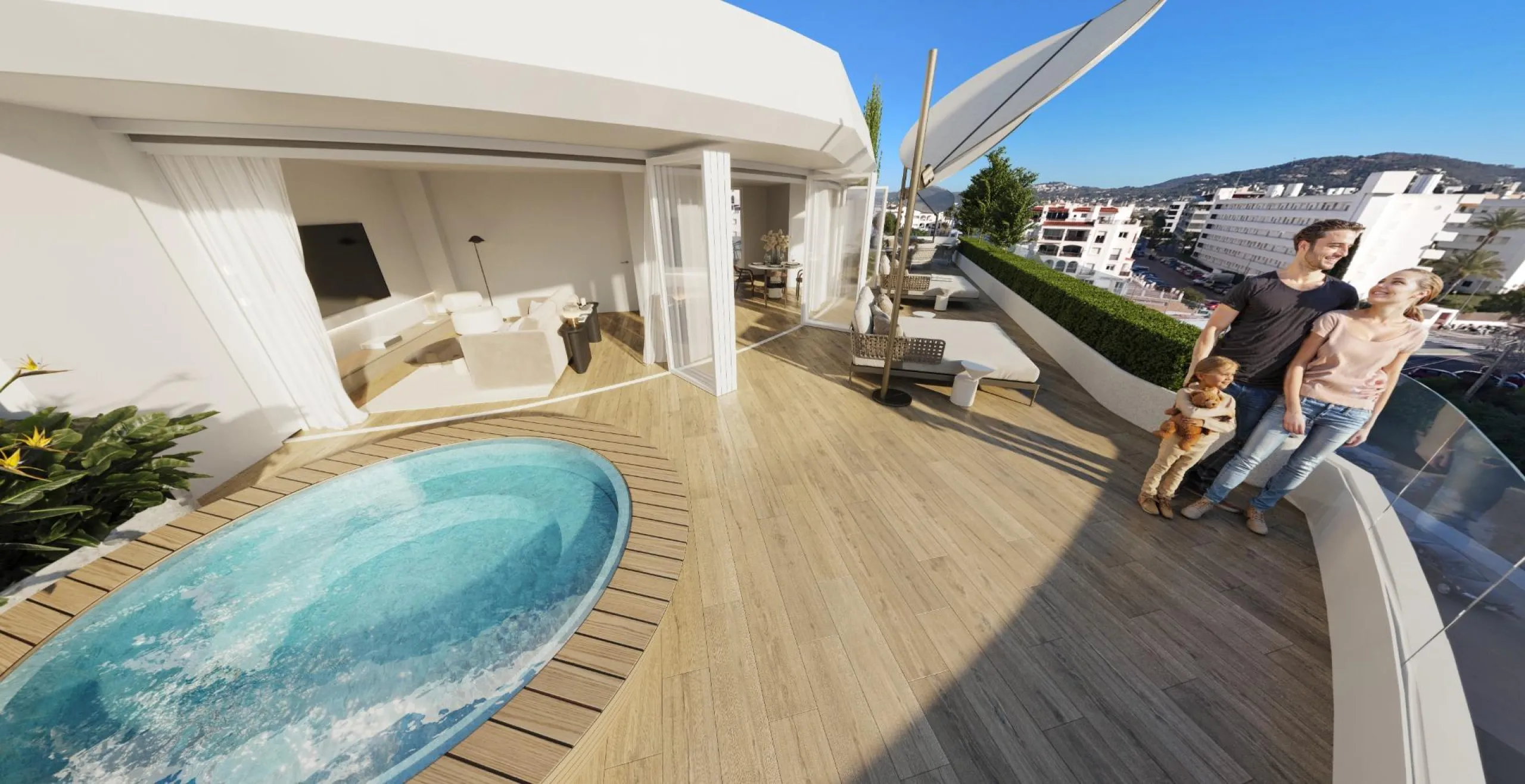 LUXURIOUS AND EXCLUSIVE NEW DEVELOPMENT IN MARINA BOTAFOCH, IBIZA – Duplex Penthouses