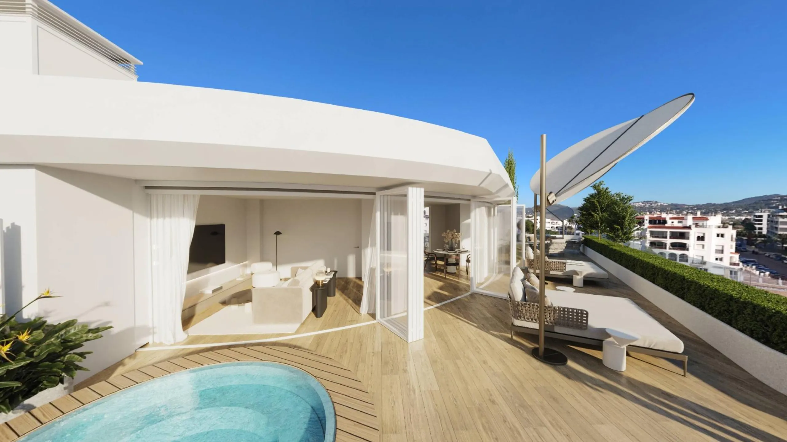 LUXURIOUS AND EXCLUSIVE NEW DEVELOPMENT IN MARINA BOTAFOCH, IBIZA – Duplex Penthouses