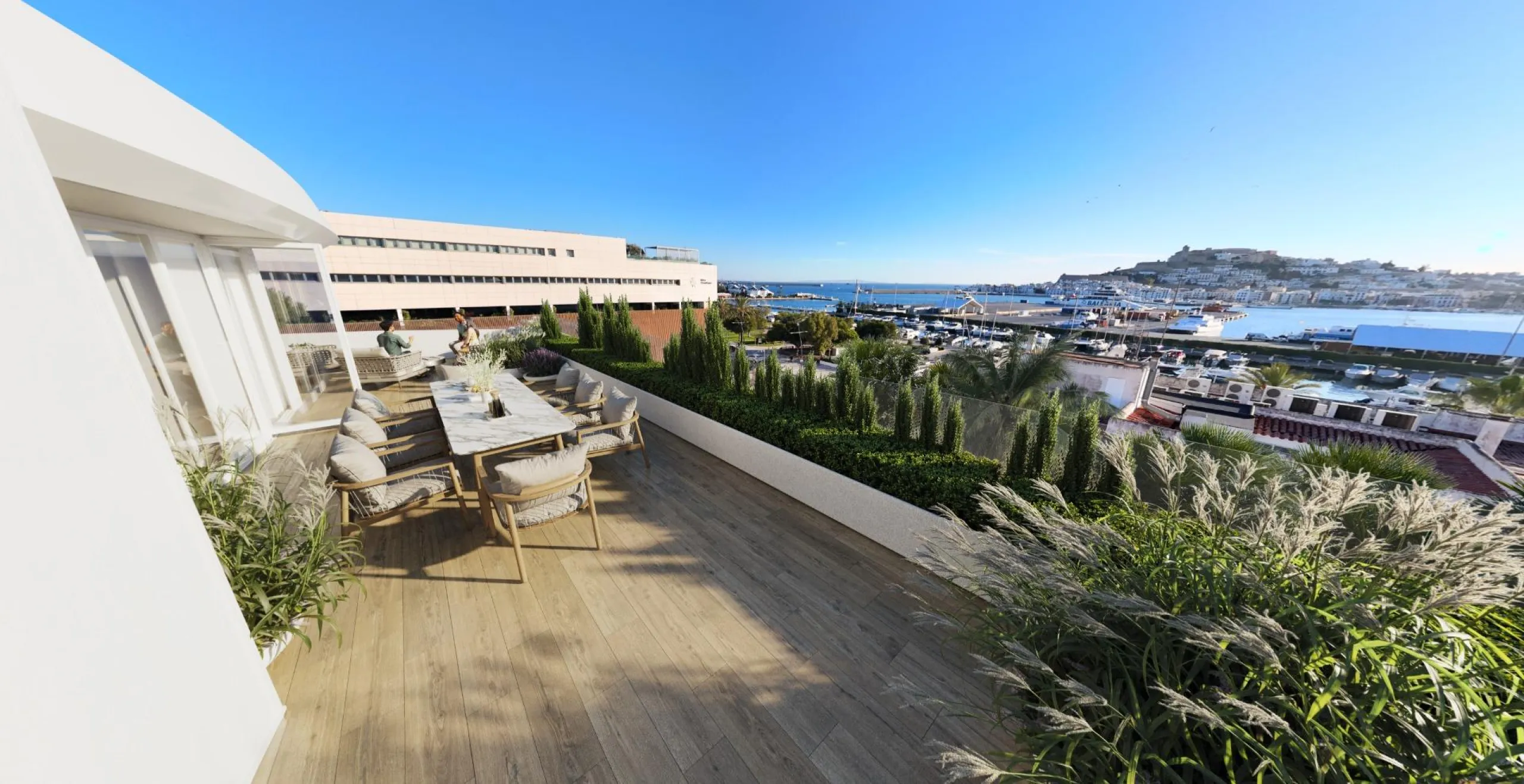LUXURIOUS AND EXCLUSIVE NEW DEVELOPMENT IN MARINA BOTAFOCH, IBIZA – Duplex Penthouses