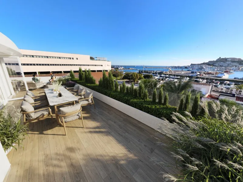 LUXURIOUS AND EXCLUSIVE NEW DEVELOPMENT IN MARINA BOTAFOCH, IBIZA – Duplex Penthouses
