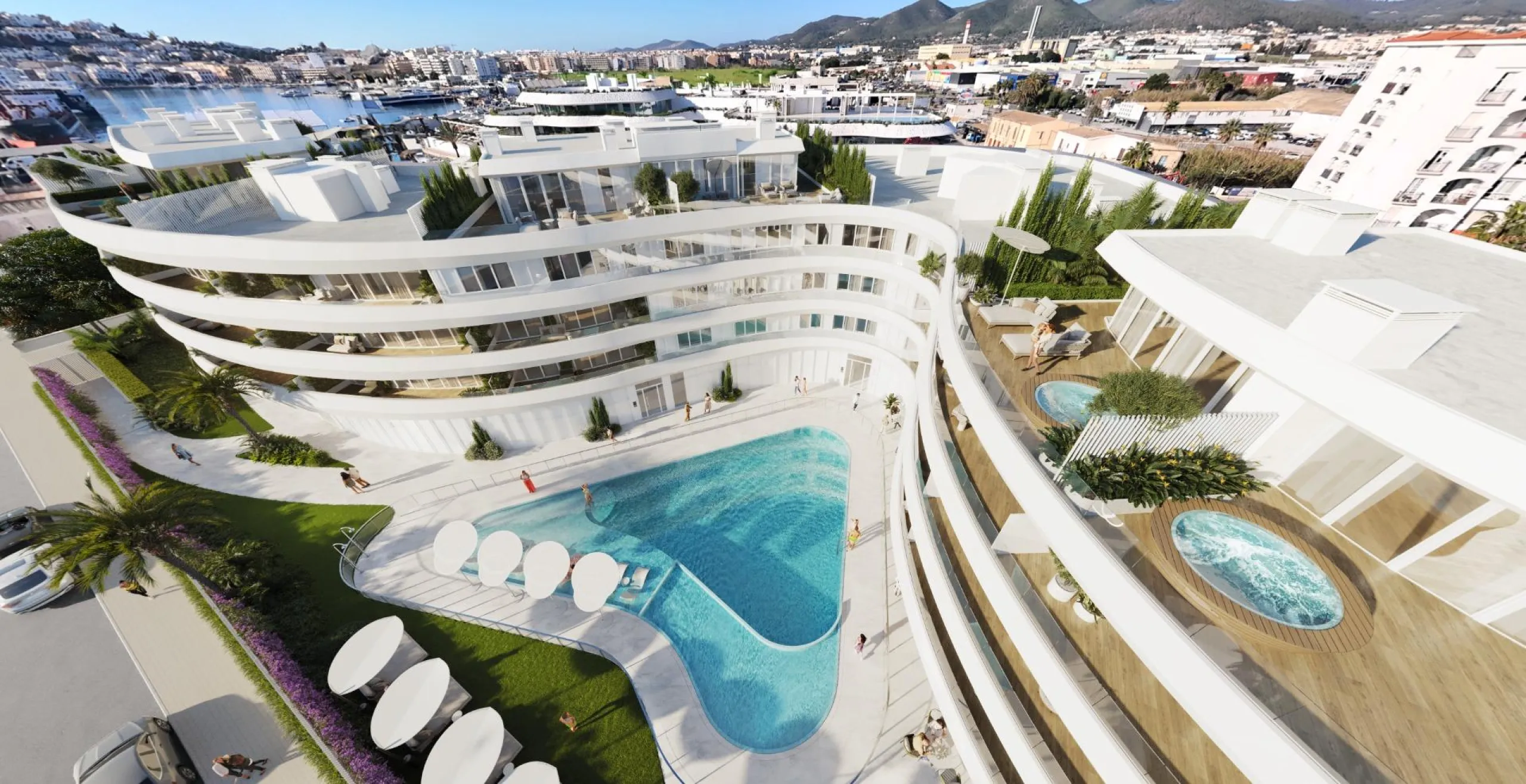 LUXURIOUS AND EXCLUSIVE NEW DEVELOPMENT IN MARINA BOTAFOCH, IBIZA – Duplex Penthouses
